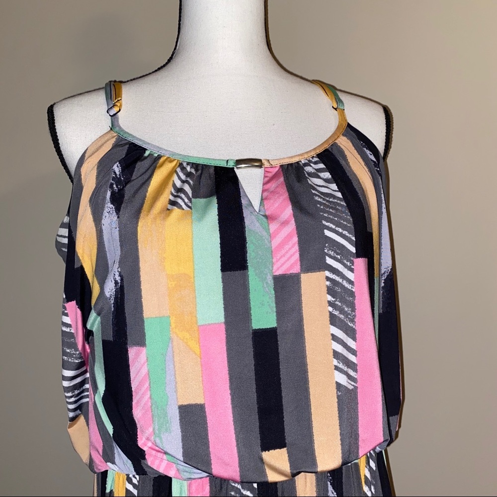 Style & Co Sleeveless Abstract Pattern Dress - Picture 2 of 5
